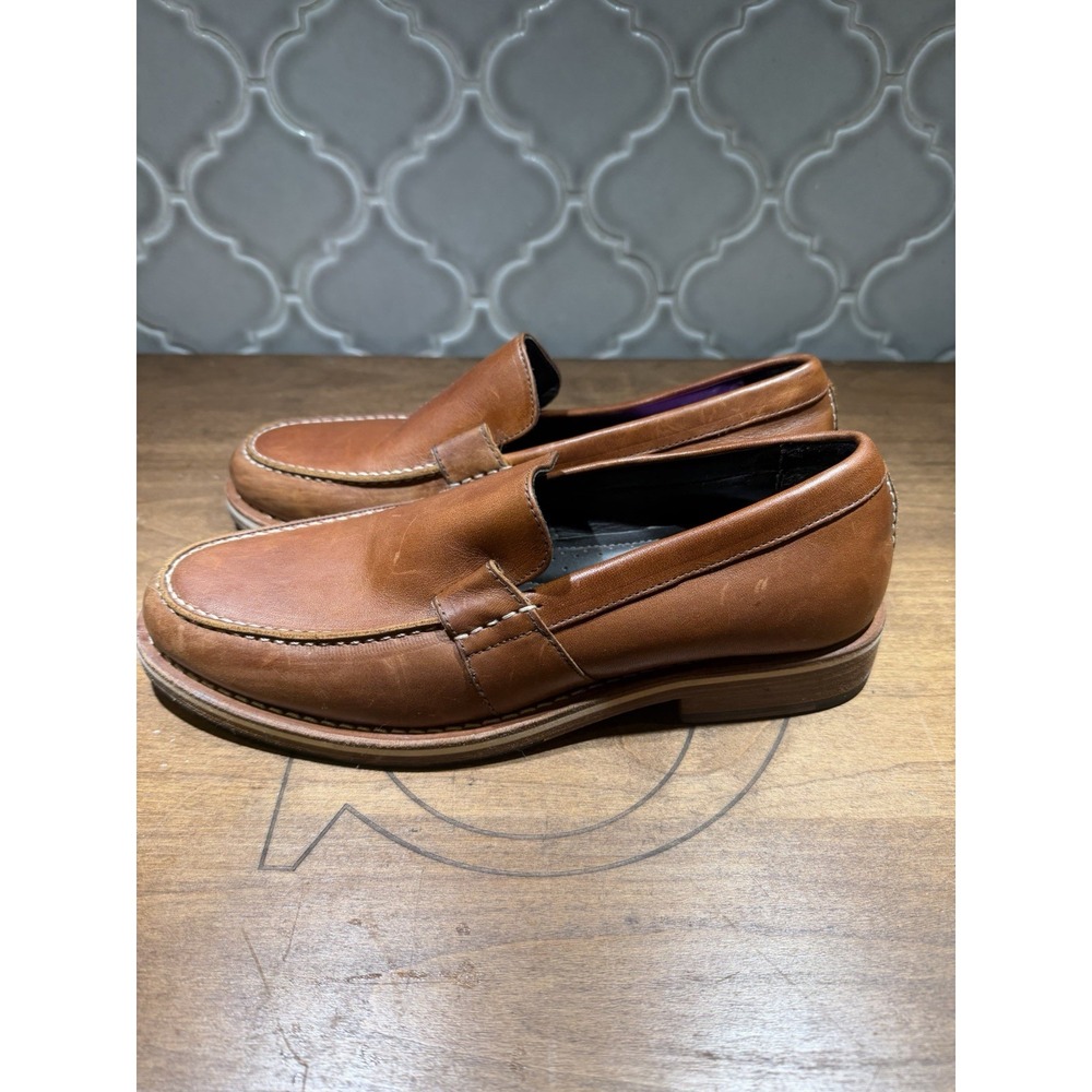 Helm The Wilson Men's Leather Brown Shoes Size 9 Made In Brazil